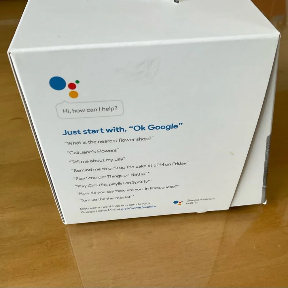 Google home mini (Chalk) 1st Gen